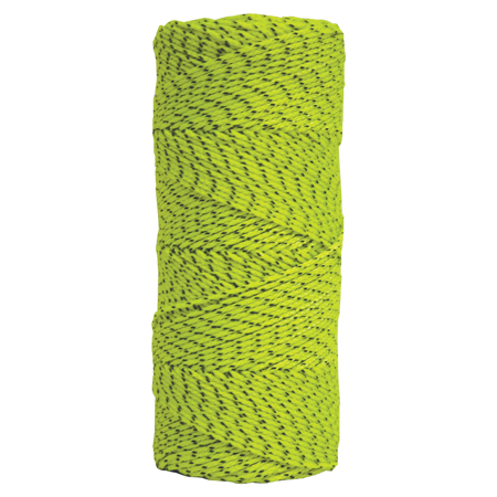 Green & Black Bonded Braided Nylon Mason's Line - 500' Tube