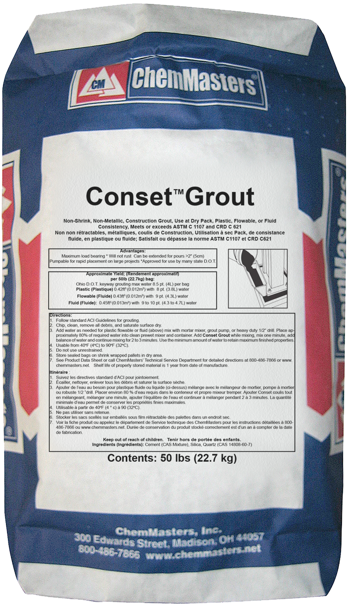 ChemMasters Conset Grout   Image 1