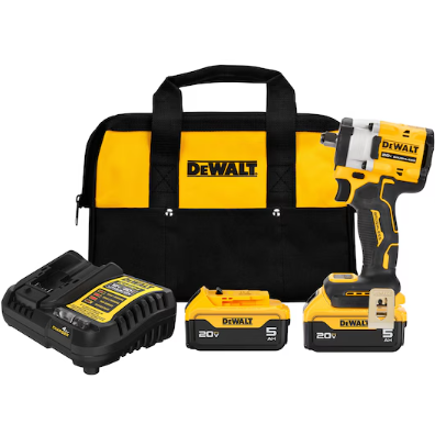 DeWalt ATOMIC 20V MAX* 1/2 in. Cordless Impact Wrench with Hog Ring Anvil Kit