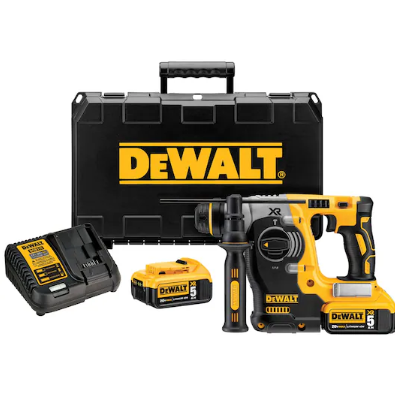 DeWalt 20V MAX* XR® Brushless Cordless 1 in. SDS PLUS L-Shape Rotary Hammer Kit