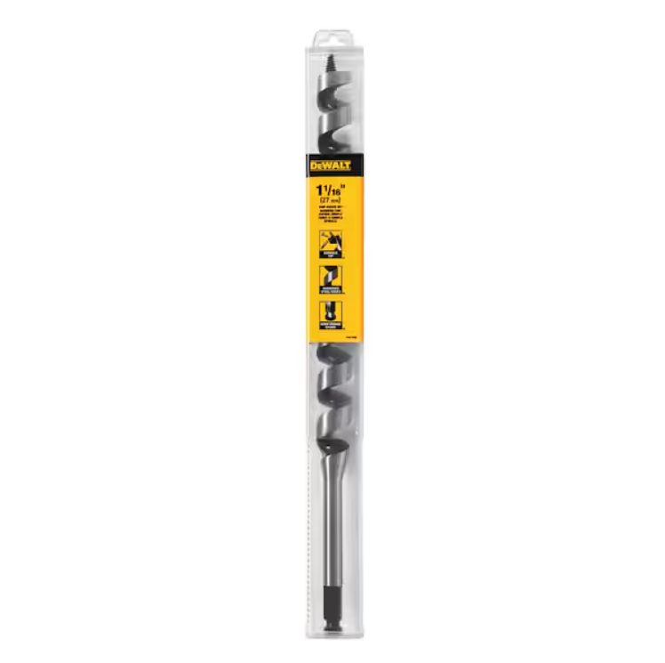 DeWalt 1-1/16" x 17" Power Ship Auger Bit Image 1