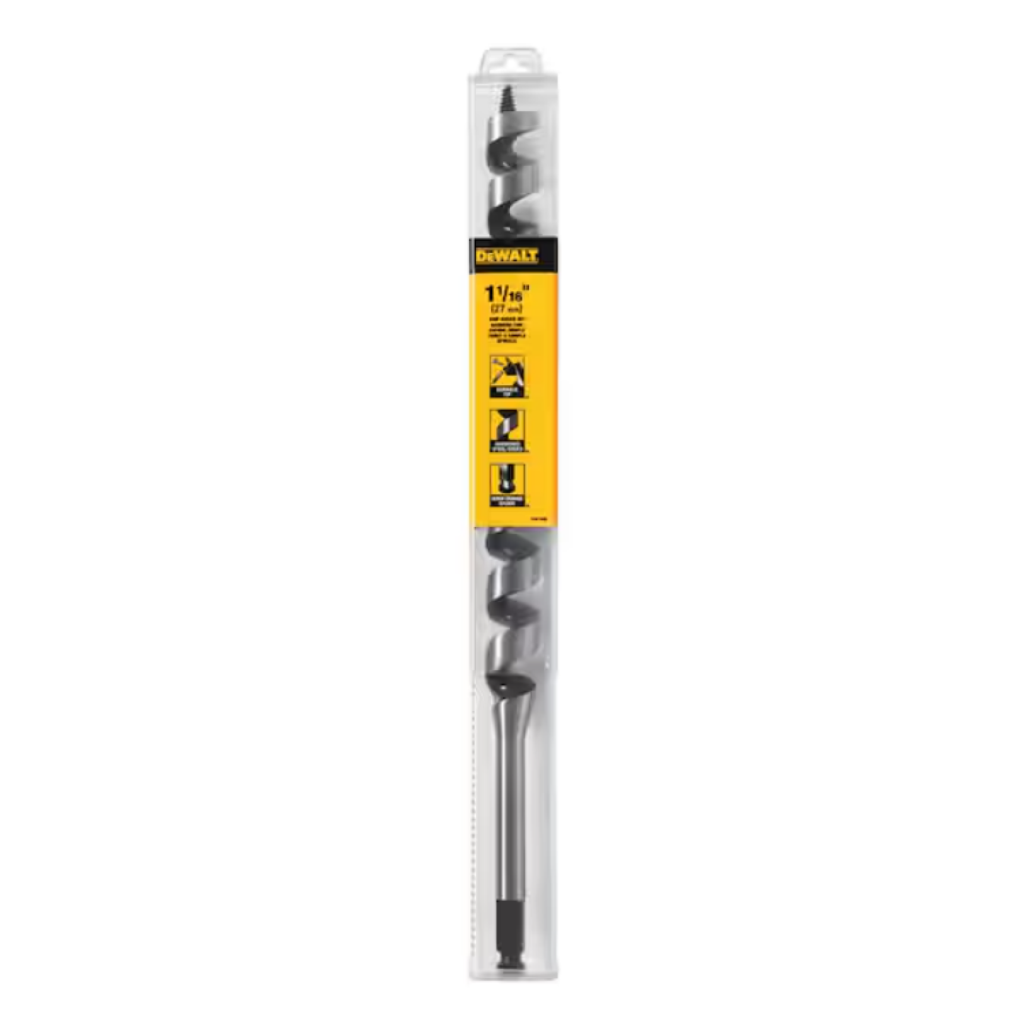 DeWalt 1-1/16" x 17" Power Ship Auger Bit Image 1