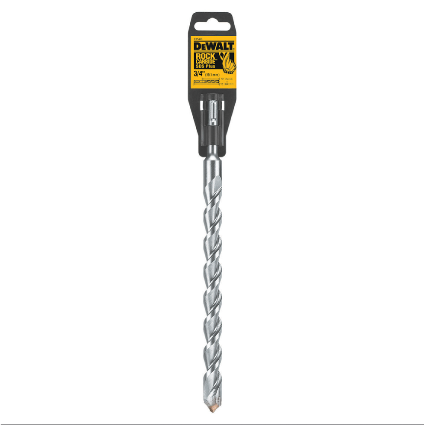 DeWalt 3/4" x 24" SDS+ 2 Cutter Carbide Bit Image 1