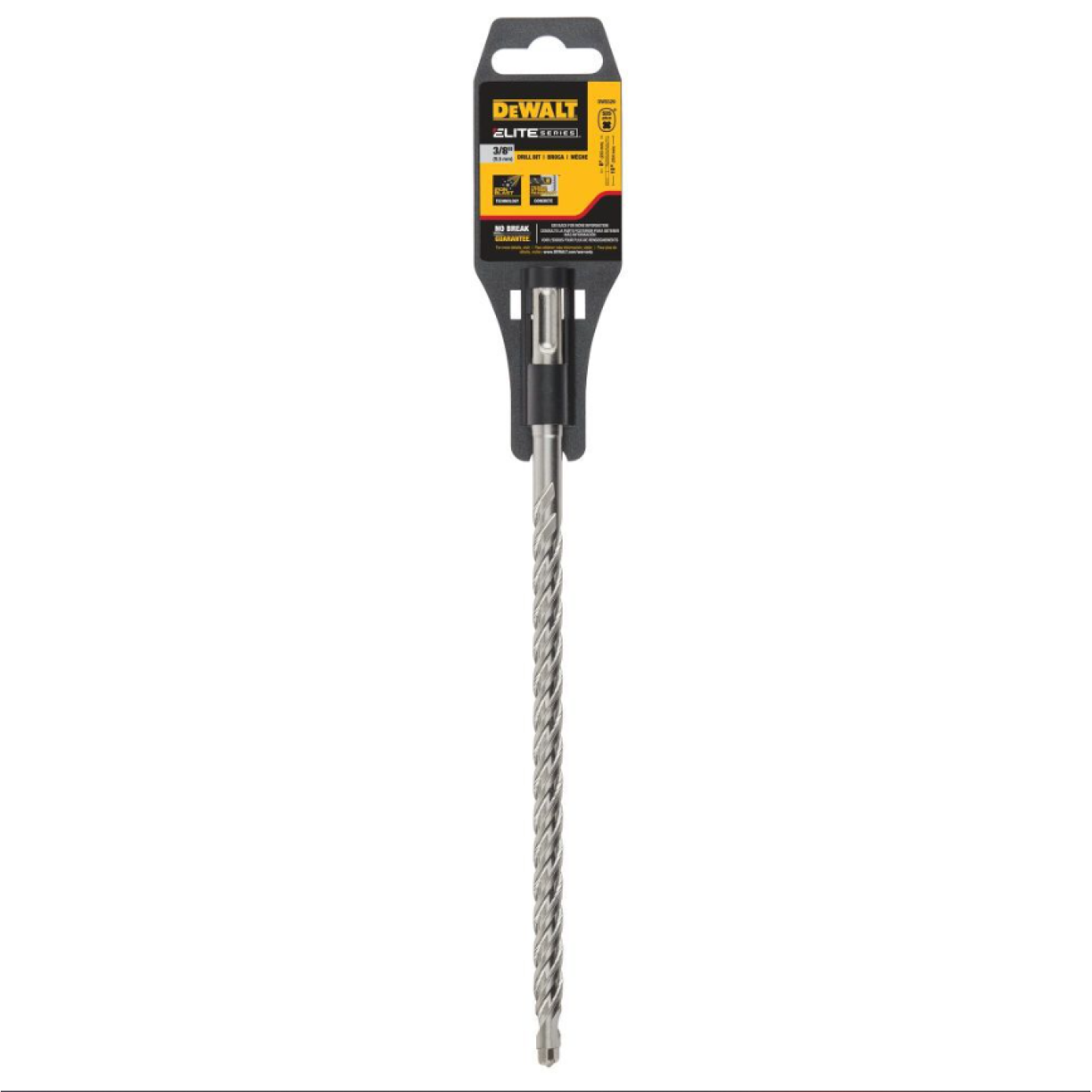 DeWalt 3/8" x 8" x 10" High Impact 4 Cutter SDS+ Hammer Bit Image 1