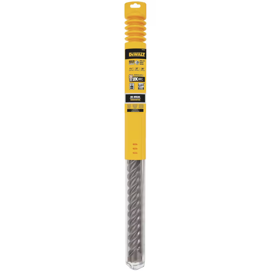 DeWalt Elite Series 1-1/4" x 31" x 36" 4 Cutter SDS MAX Masonry Drill Bits Image 1