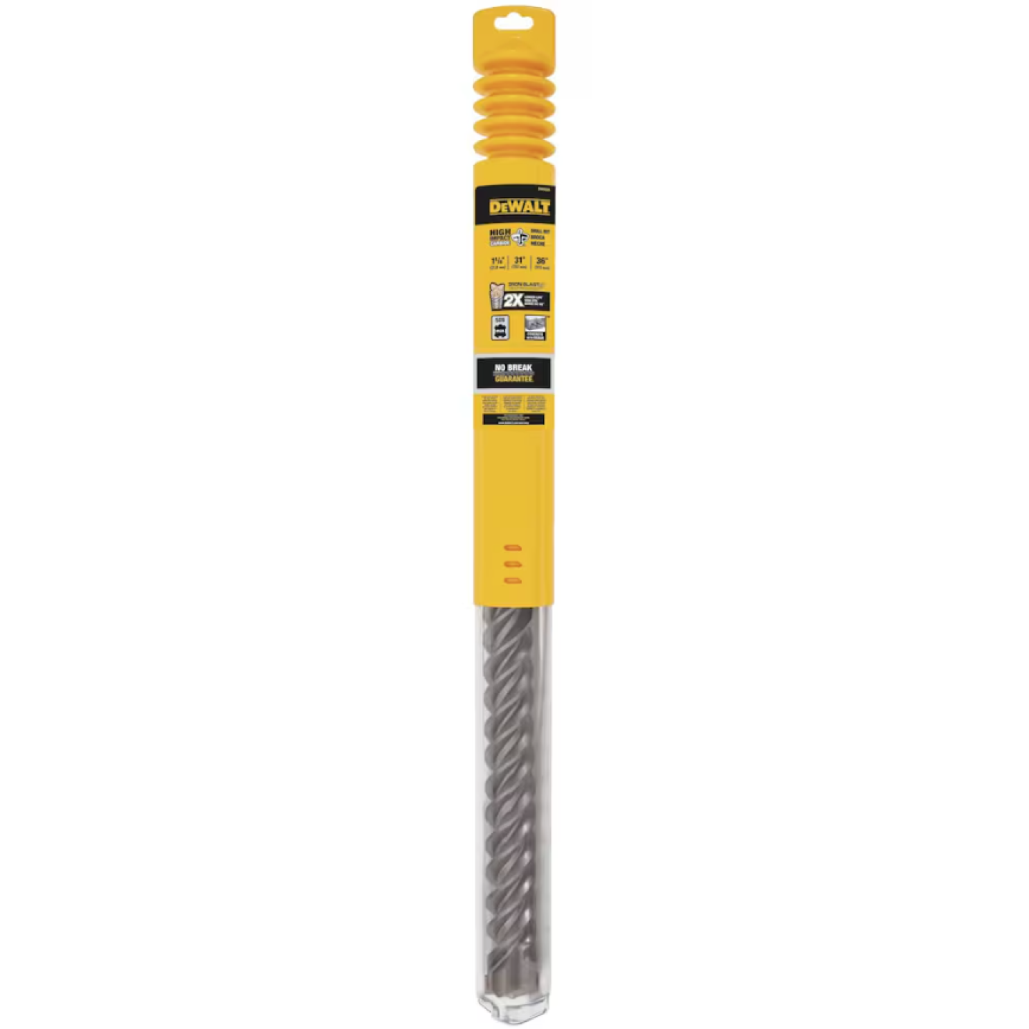 DeWalt Elite Series 1-1/4" x 31" x 36" 4 Cutter SDS MAX Masonry Drill Bits Image 1