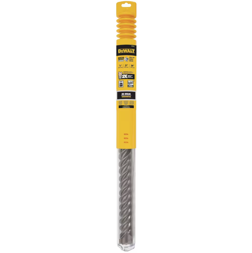 DeWalt Elite Series 7/8" x 31" x 36" 4 Cutter SDS MAX Masonry Drill Bits Image 1