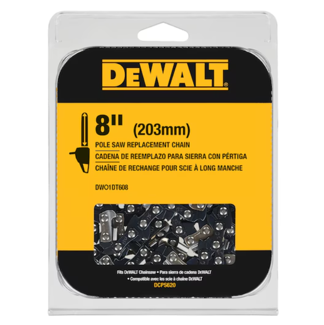 DeWalt 8 in. Pole Saw Replacement Chain Image 1