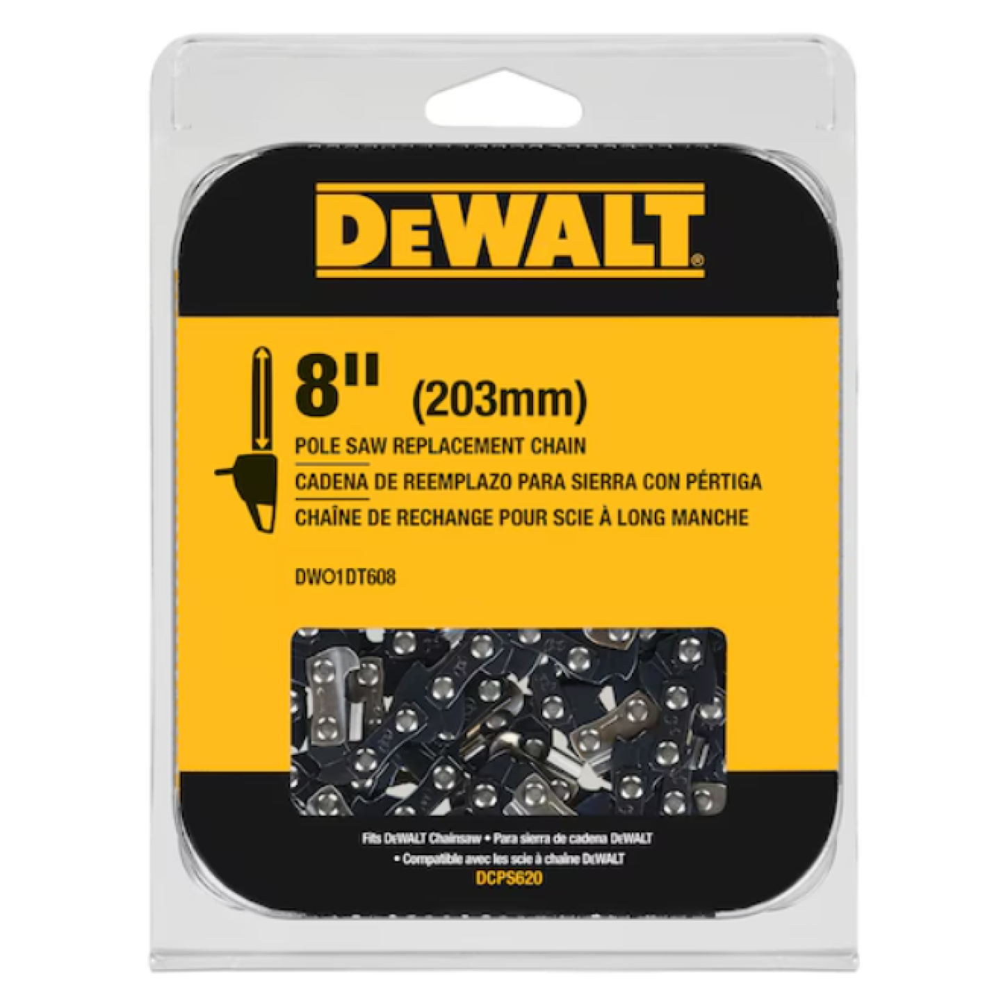 DeWalt 8 in. Pole Saw Replacement Chain Image 1