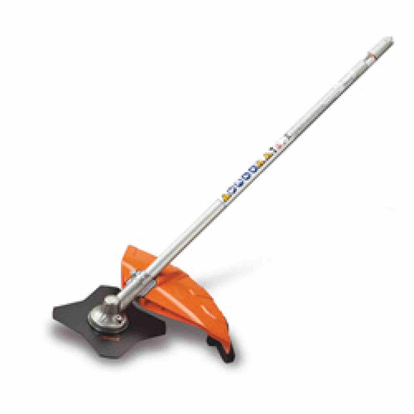 Stihl FS-KM Brushcutter with Four-Tooth Grass Blade, Kombi System Attachment Image 1