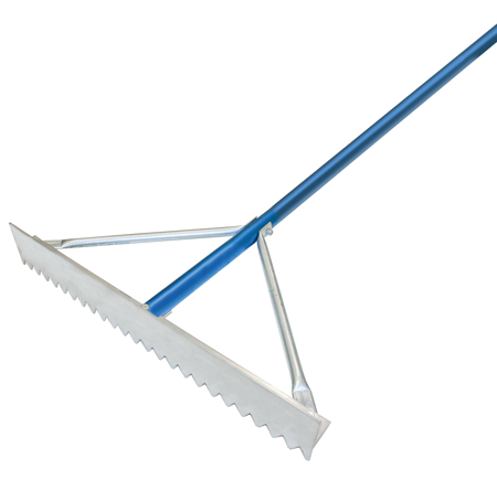 GG625 30in.  Magnesium Asphalt Rake 7ft.  Hndl