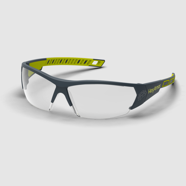 HEXARMOR HEX11-14001-02-EA-DS MX250 Safety Glasses Clear Anti-Fog Lens w/ Soft Grip Arms 