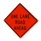 Watch Dog Reflective Orange Vinyl Roll-Up Sign, 48"x48" Image 1