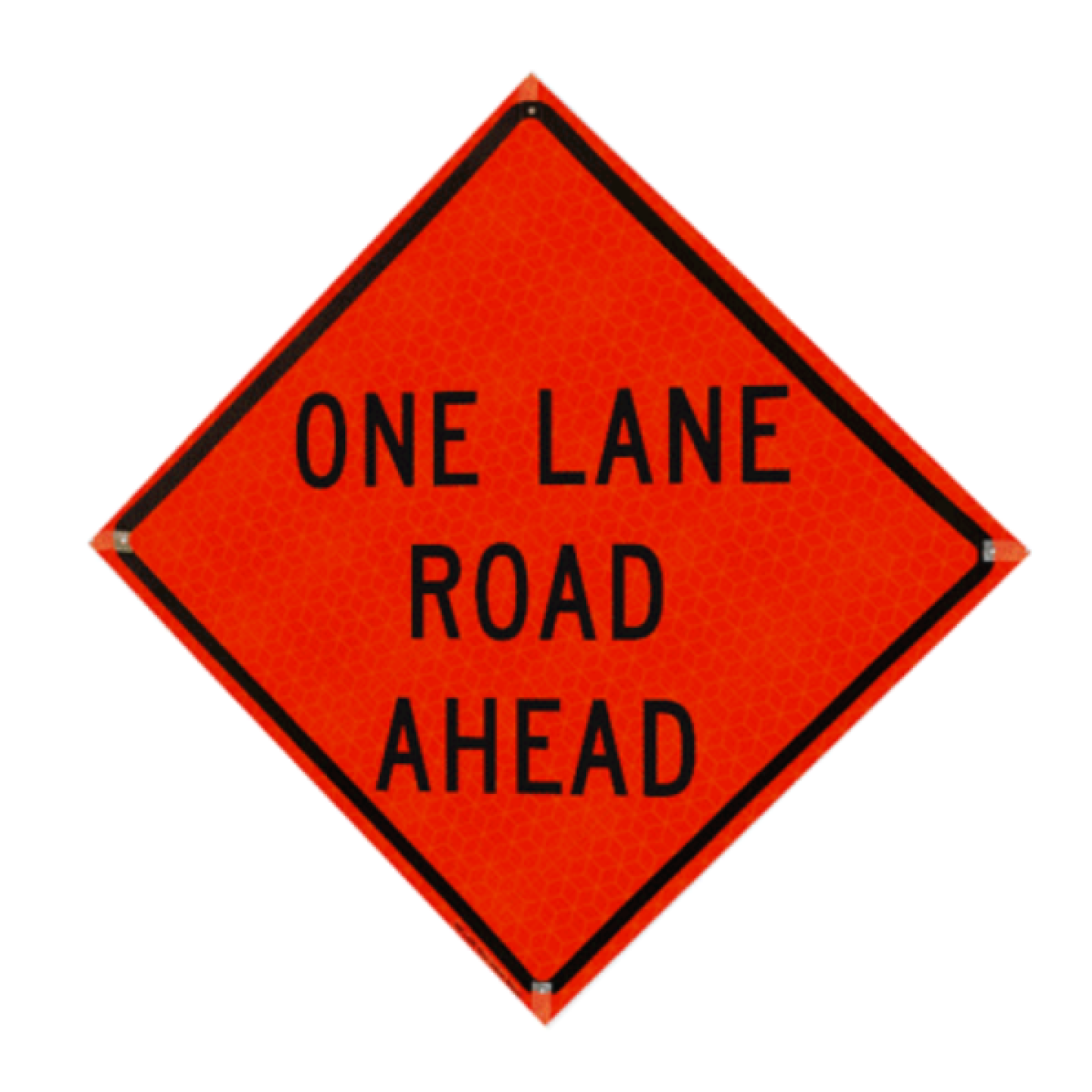 Watch Dog Reflective Orange Vinyl Roll-Up Sign, 36"x36" Image 1