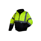 Pyramex Hi-Vis Lime, Bomber Jacket w/ Quilted Lining, X-Large Image 1