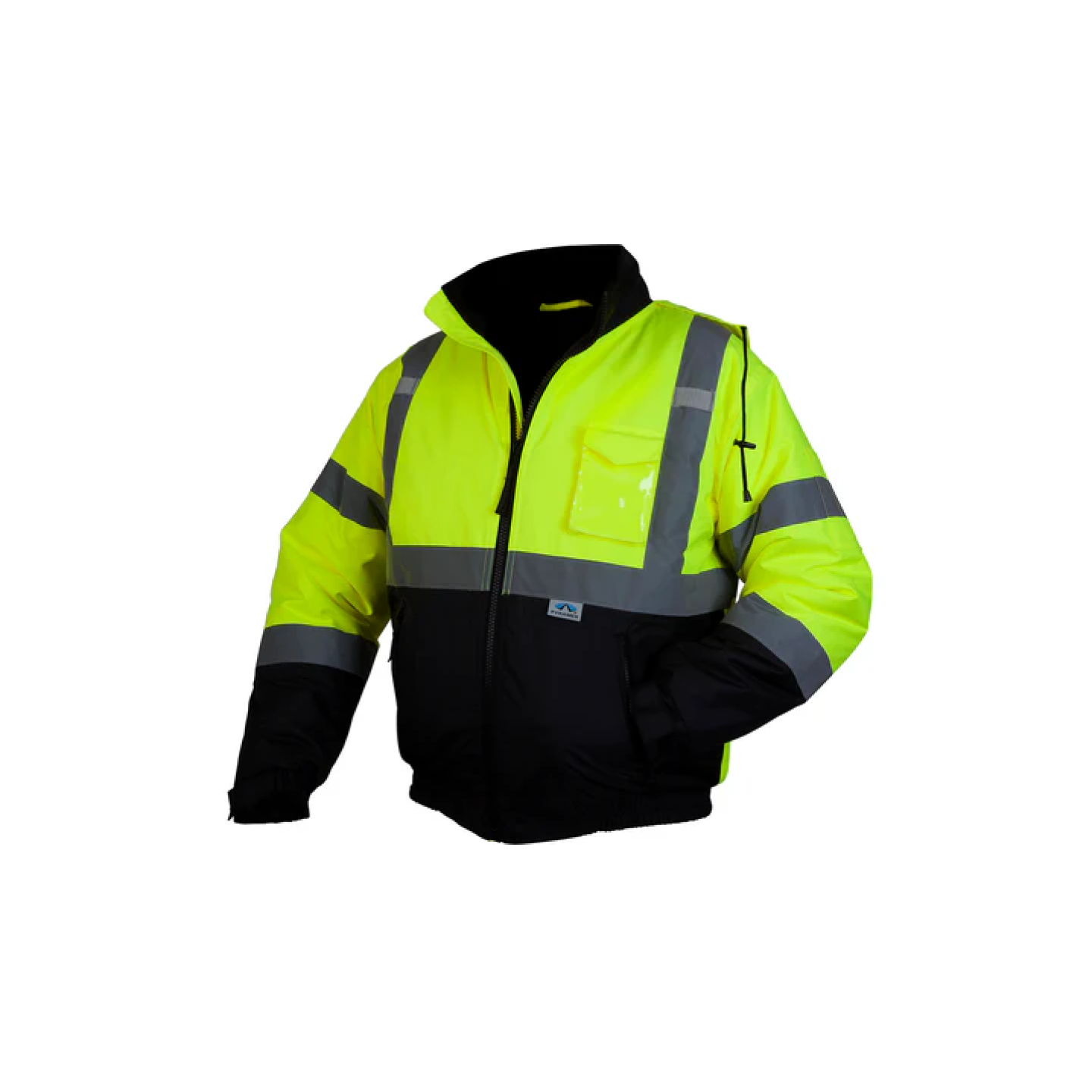 Pyramex Hi-Vis Lime, Bomber Jacket w/ Quilted Lining, X-Large Image 1