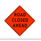 Watch Dog Reflective Orange Vinyl Roll-Up Sign, 48"x48" Image 1