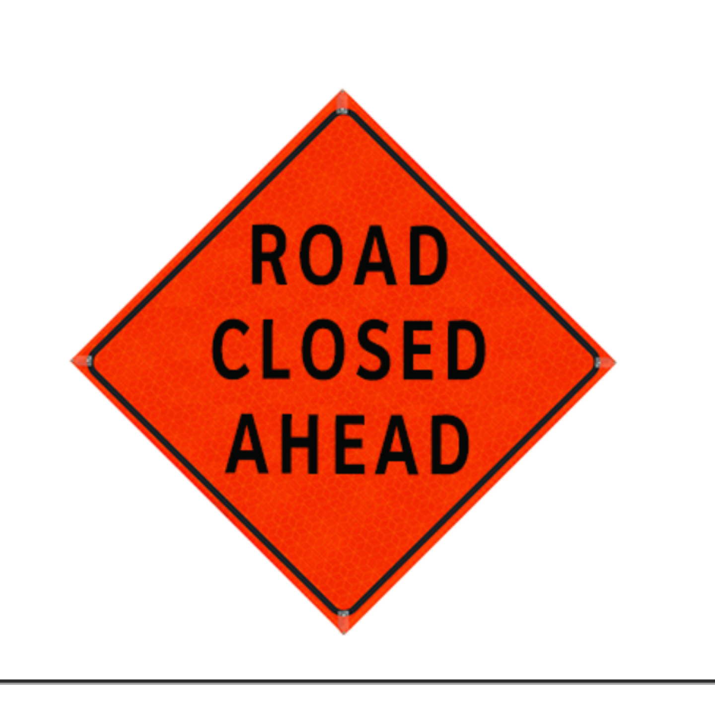 Watch Dog Reflective Orange Vinyl Roll-Up Sign, 48"x48" Image 1