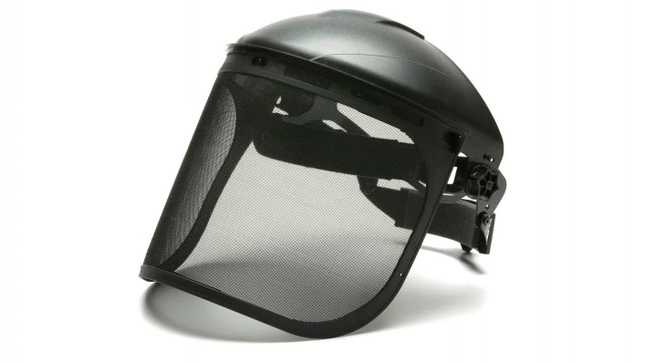 Pyramex Steel Wire Mesh Faceshield 8"x15"-1/2" for Hardhat