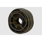 4" x 100' Flexible Corrugated Solid Drain Tile Roll Image 1