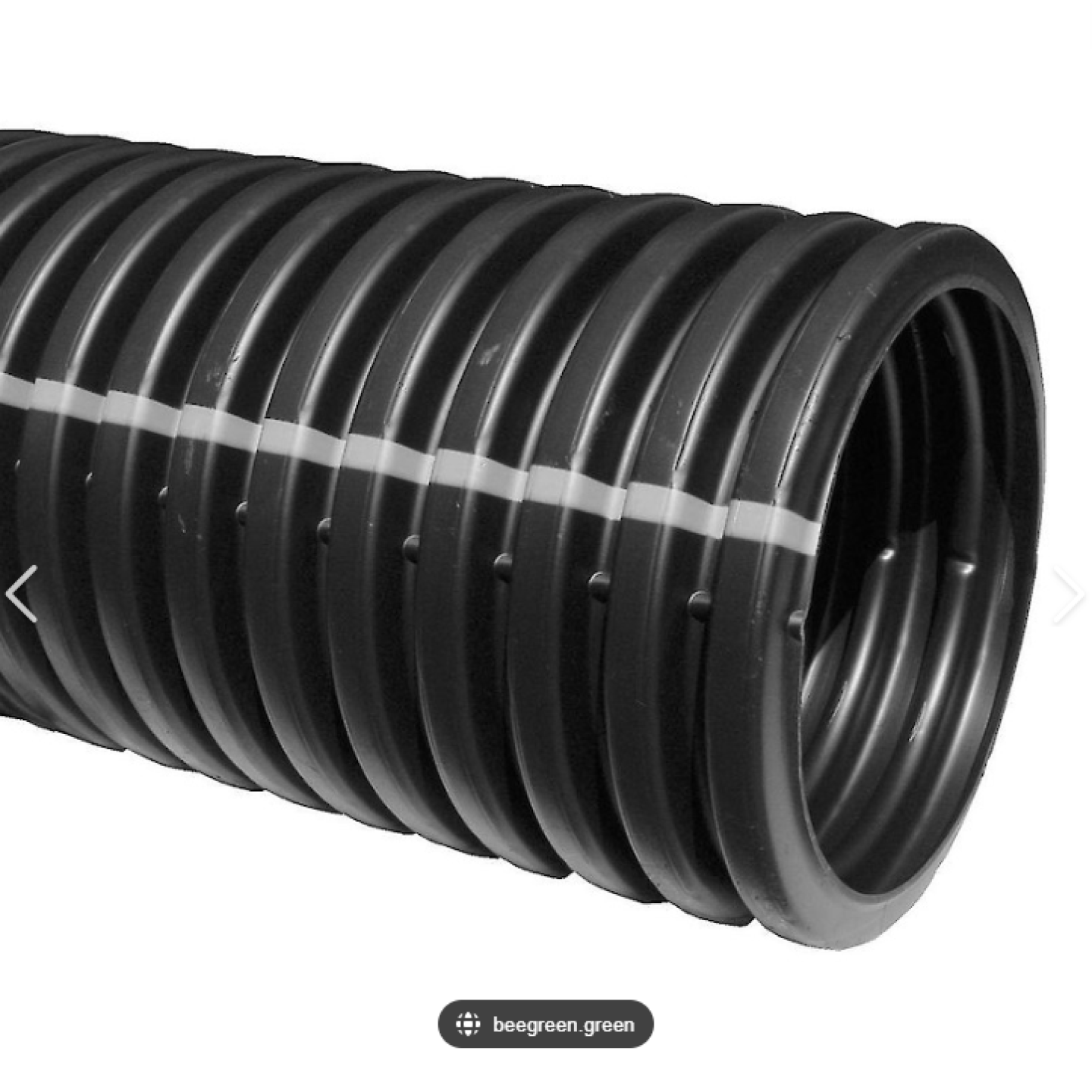 4" Flexible Corrugated Solid Drain Tile By The Foot Image 1