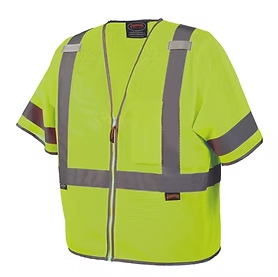 Pioneer Mesh Short Sleeve Safety Vest Class 3, XX-Large
