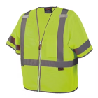 Pioneer Mesh Short Sleeve Safety Vest Class 3, XXXX-Large Image 1
