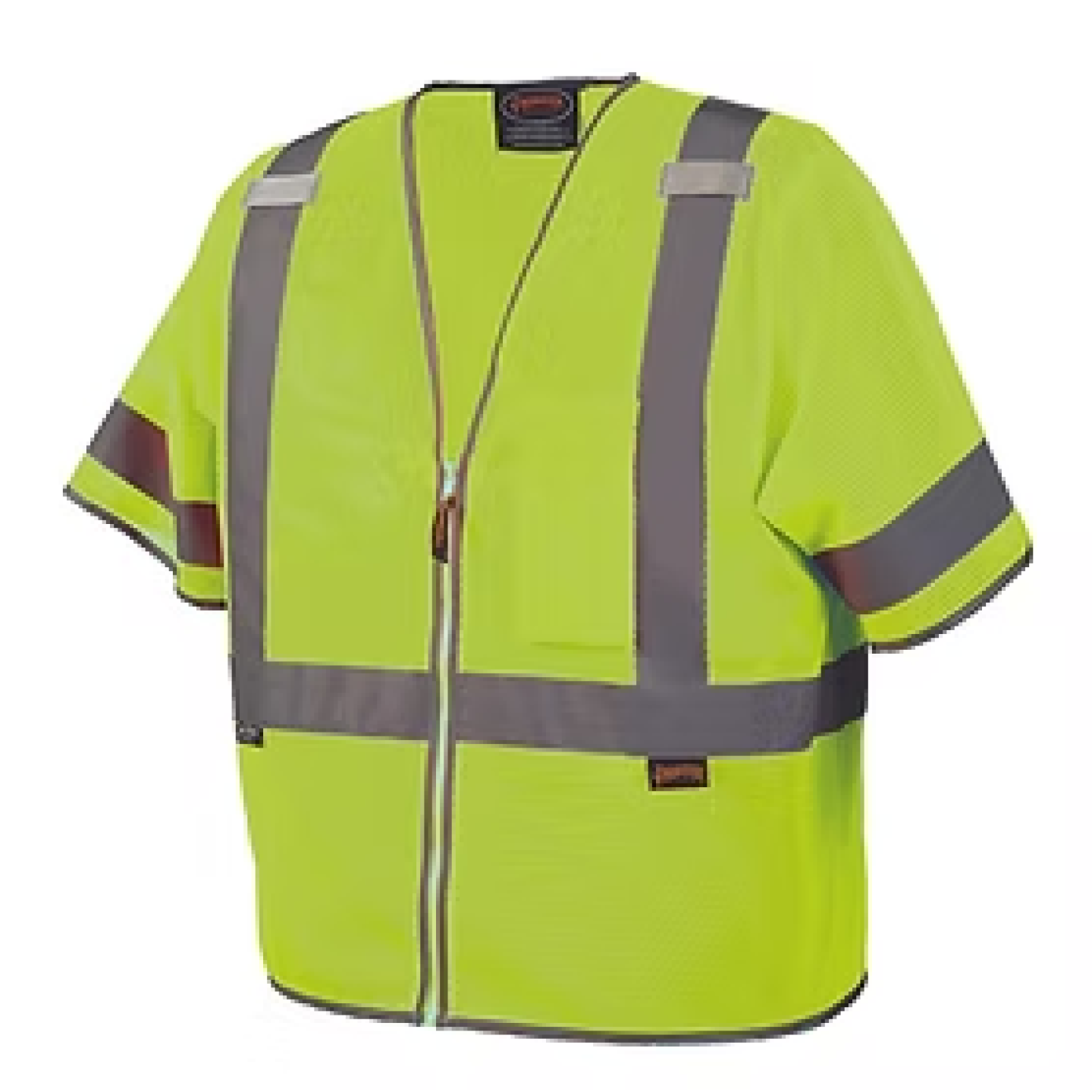 Pioneer Mesh Short Sleeve Safety Vest Class 3, Large Image 1