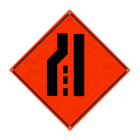 Watch Dog Reflective Orange Vinyl Roll-Up Sign, 48"x48" Image 1