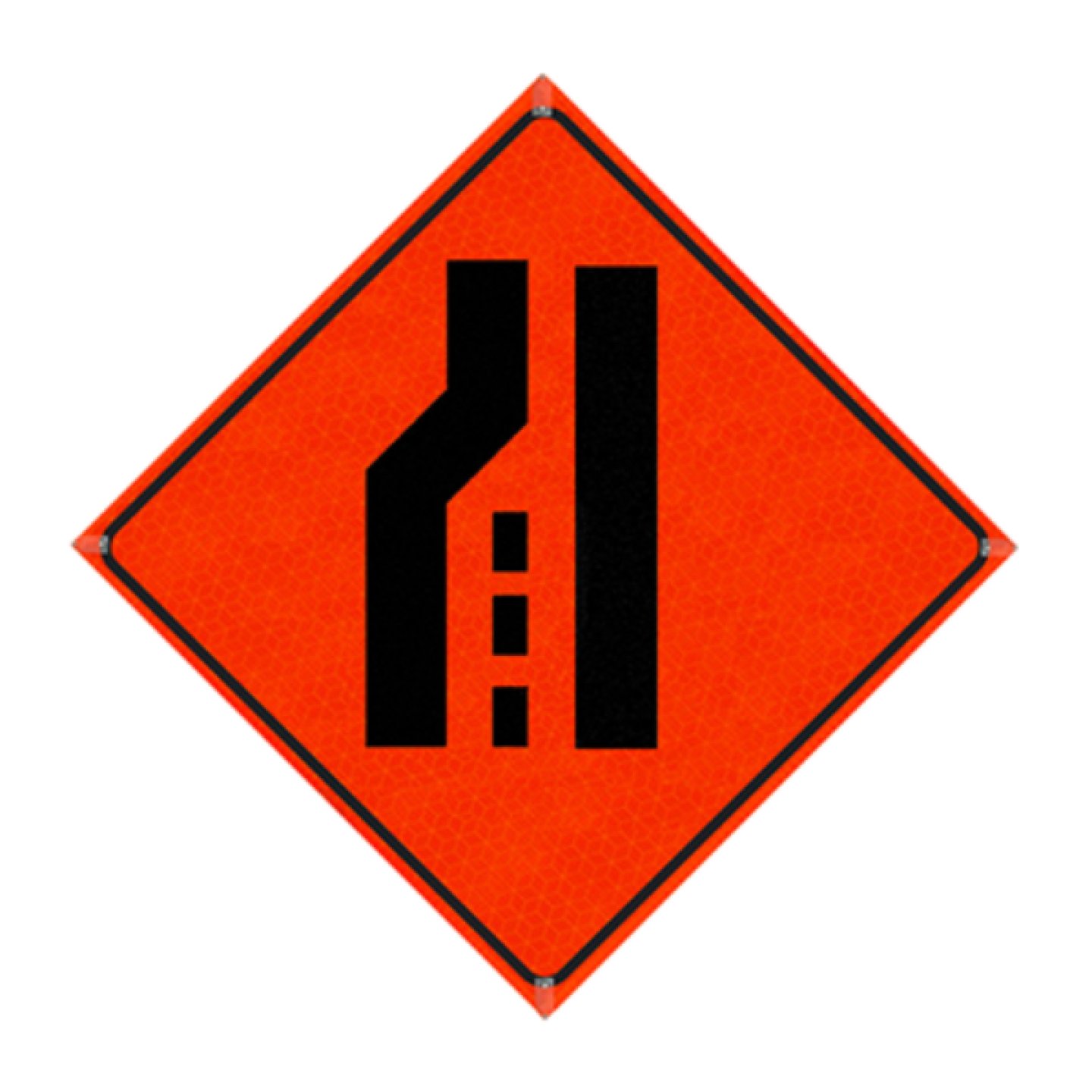 Watch Dog Reflective Orange Vinyl Roll-Up Sign, 36"x36" Image 1