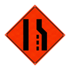 Watch Dog Reflective Orange Vinyl Roll-Up Sign, 36"x36" Image 1