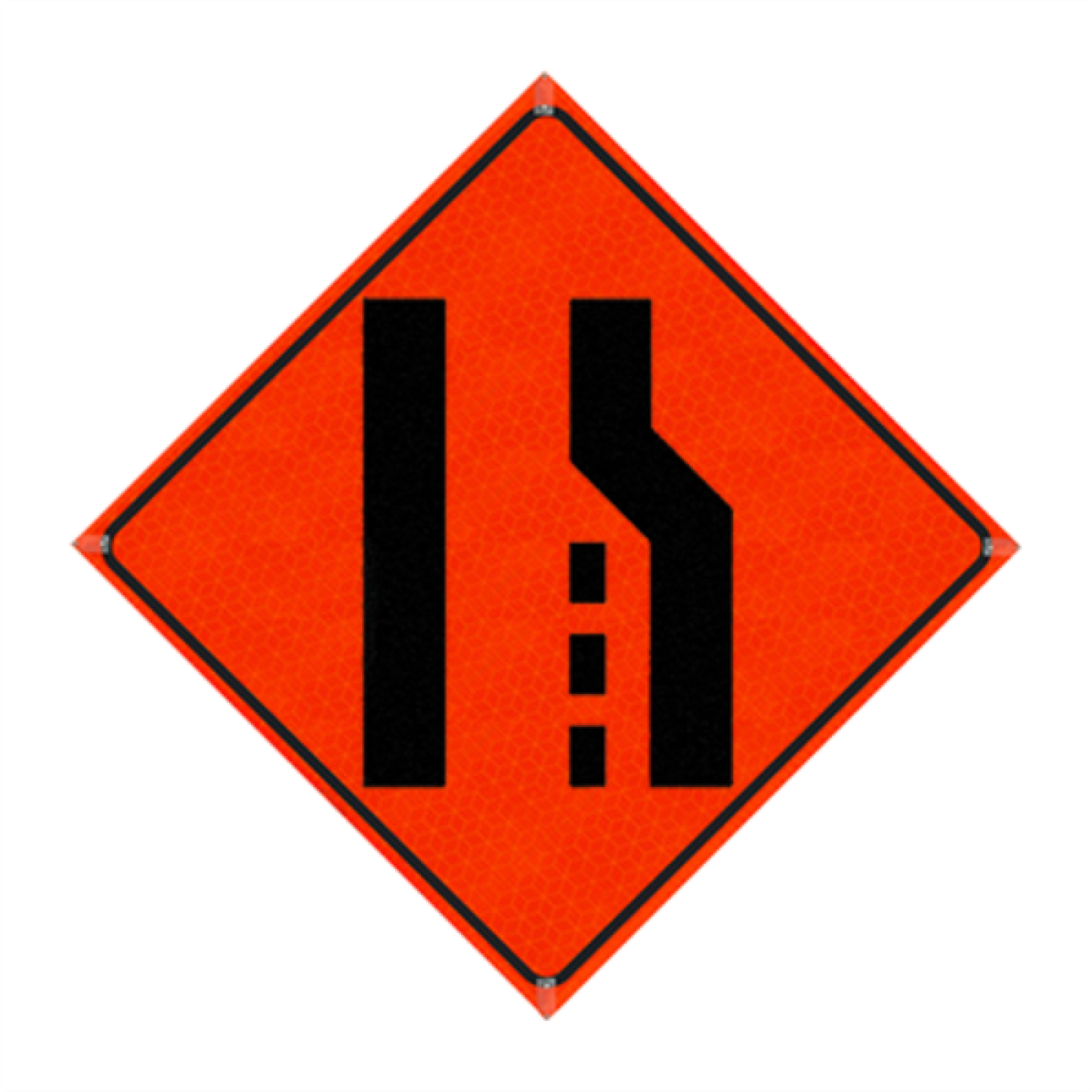 Watch Dog Reflective Orange Vinyl Roll-Up Sign, 36"x36" Image 1