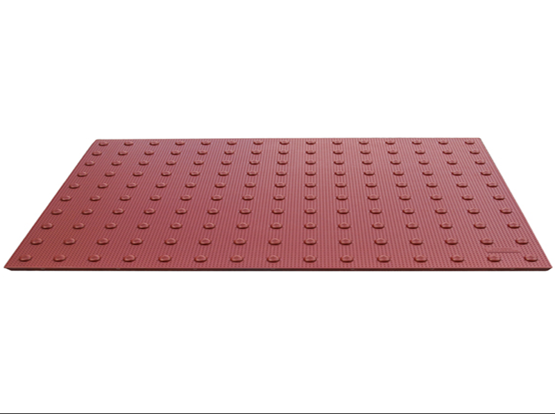 ADA Solutions Cast-In-Place ADA Replaceable Tactile Panel, Brick Red 24"x48" Image 1