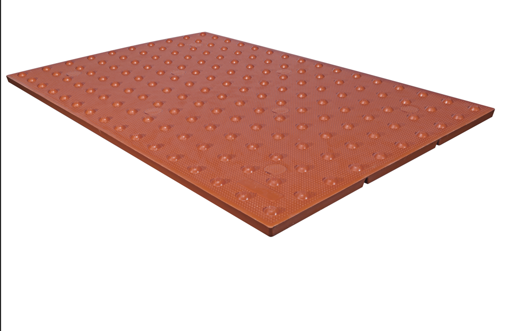 ADA Solutions Cast-In-Place ADA Replaceable Tactile Panel, Brick Red 24"x48" Image 2