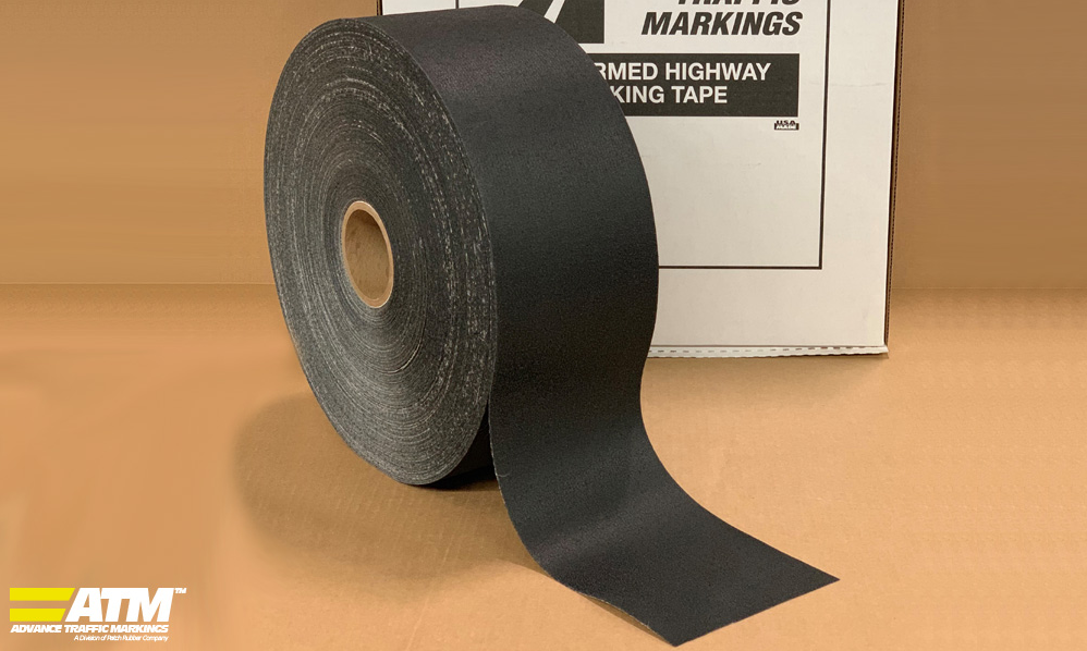 ATM280 Removable Black Hide-A-Line Tape 6" x 360'