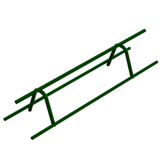 7" CHCU Continuous High Chair Upper Epoxy Coated Image 1