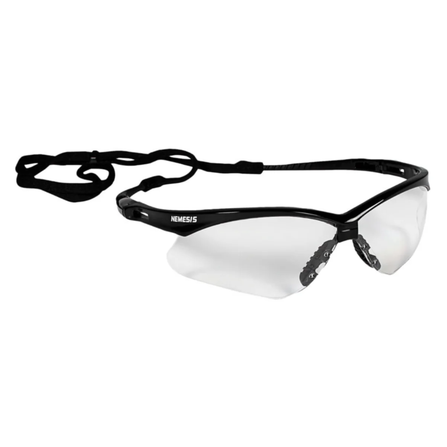 Jackson Safety Nemesis 25679 Safety Glasses, Black Frame, Clear Anti-Fog Lens Image 1