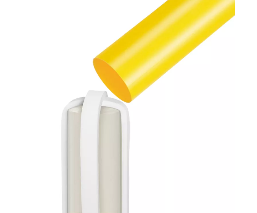 6" x 56" Yellow Domed Bollard Cover/Sleeve Image 4