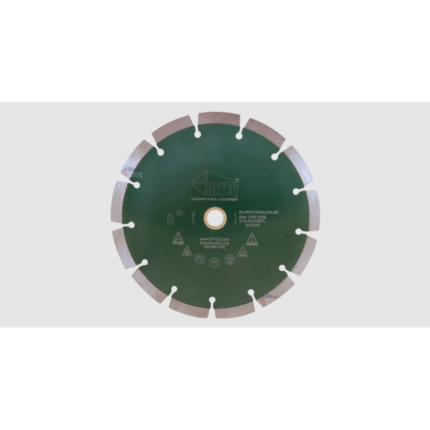 Diteq G-33 10" x .095" x 12mm x 5/8" Arbor Image 1