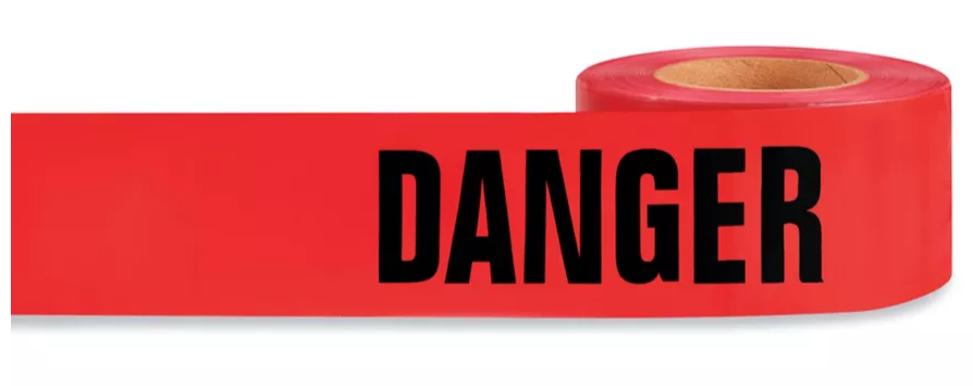 Keson Danger Tape Red 1000' 