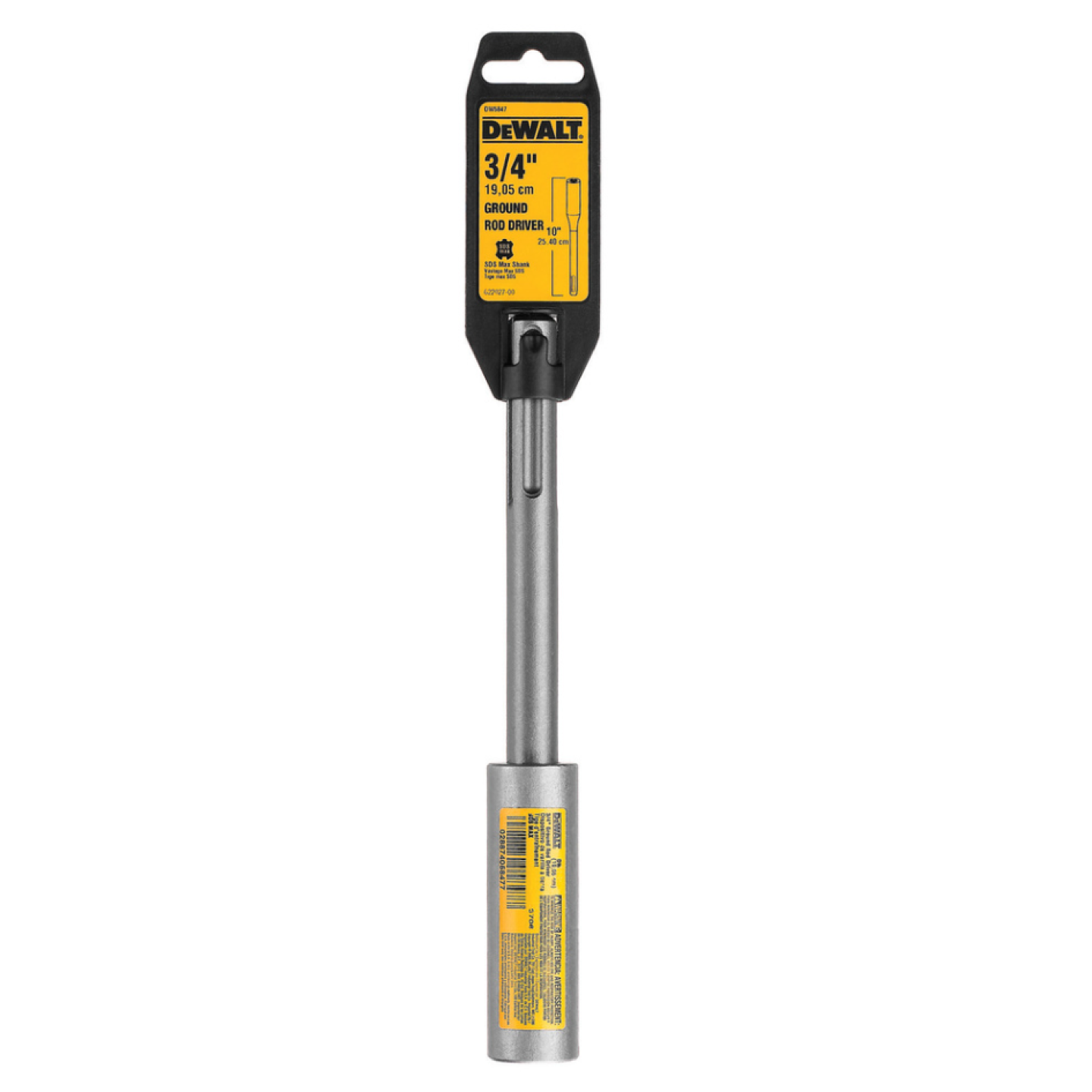 DeWalt 3/4" SDS-Max Ground Rod Driver Image 1