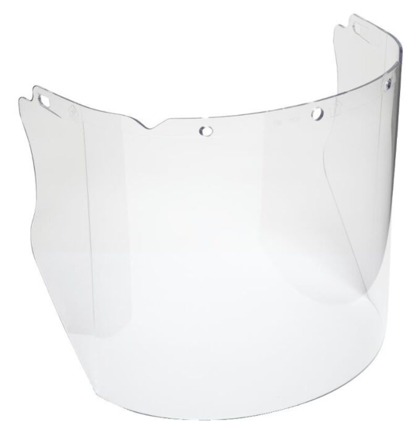MSA V-Gard Visor, Propionate, Clear, Molded, (8"x17"x.098") Image 1