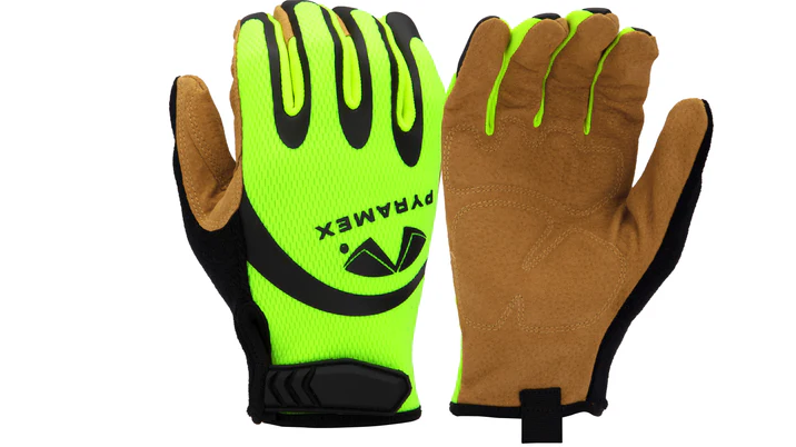 Pyramex Abrasion Resistant Leather Palm Glove, Large 
