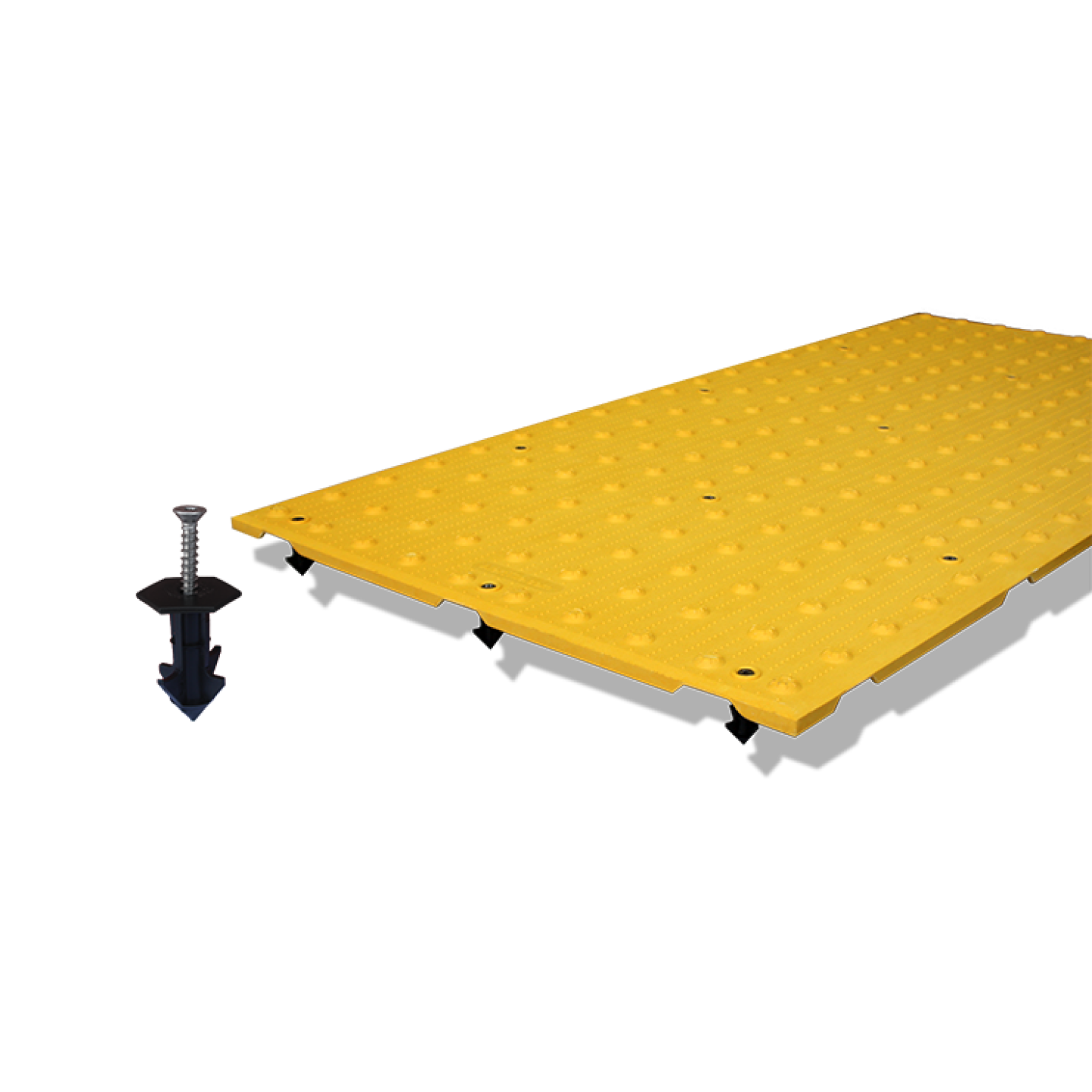 DWS AlertCast 2'x5' Replaceable ADA Tile - Yellow Image 1