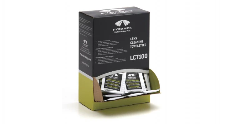 Pyramex Lens Cleaning Towelettes, Box of 100