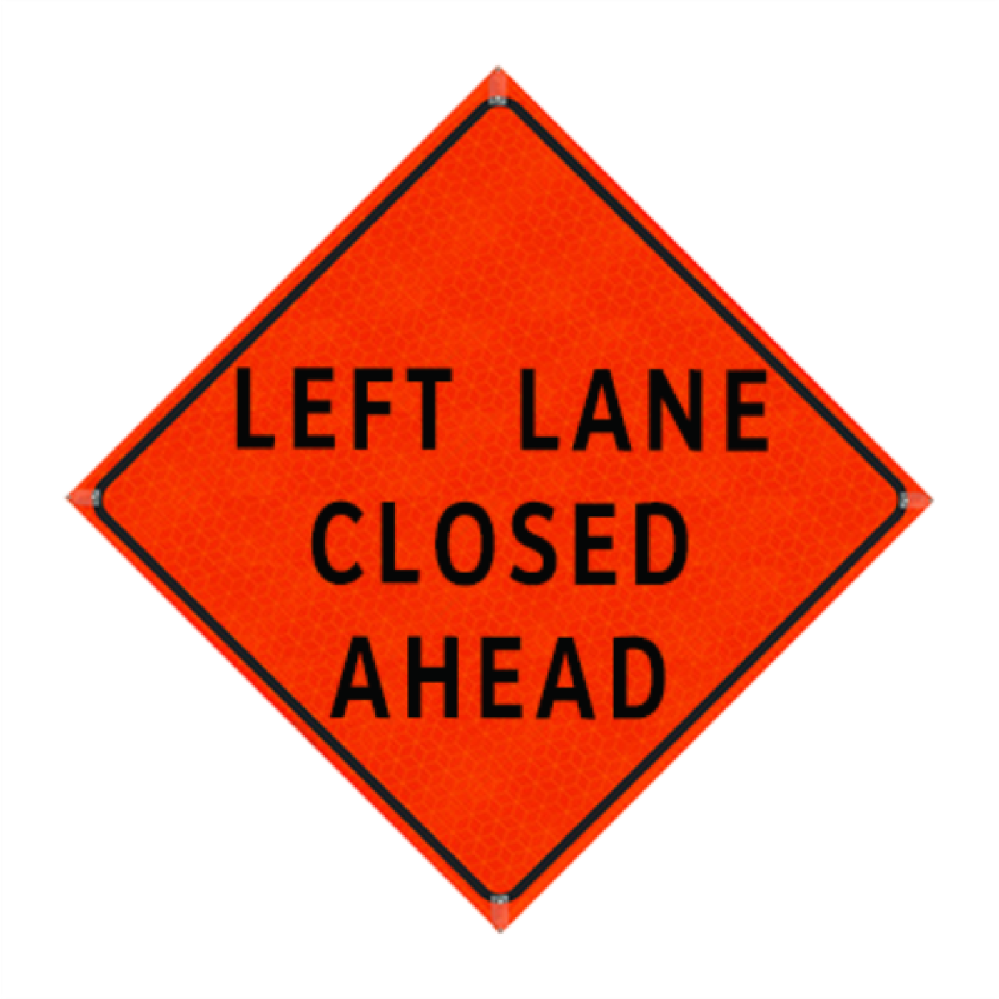 Watch Dog Reflective Orange Vinyl Roll-Up Sign, 48"x48" Image 1