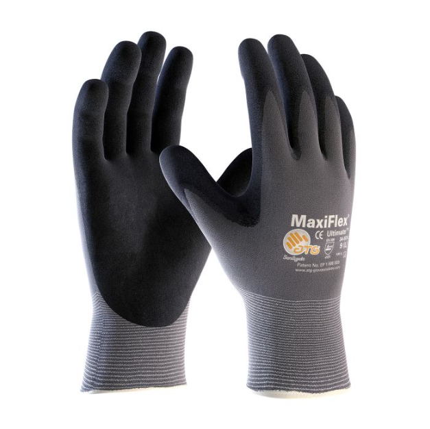 Maxiflex Ultimate Gloves Micro Foam Nitrile Coated Palm Coat, Large  Image 1