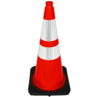 28" Traffic Cones - JBC 10# Black Base Image 1