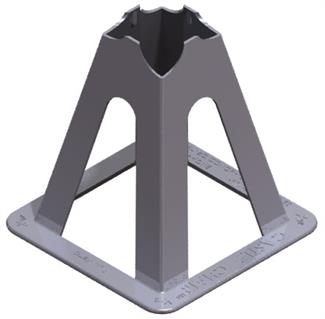 6" - 6-1/4" PCC Aztec Castle Chair Image 1