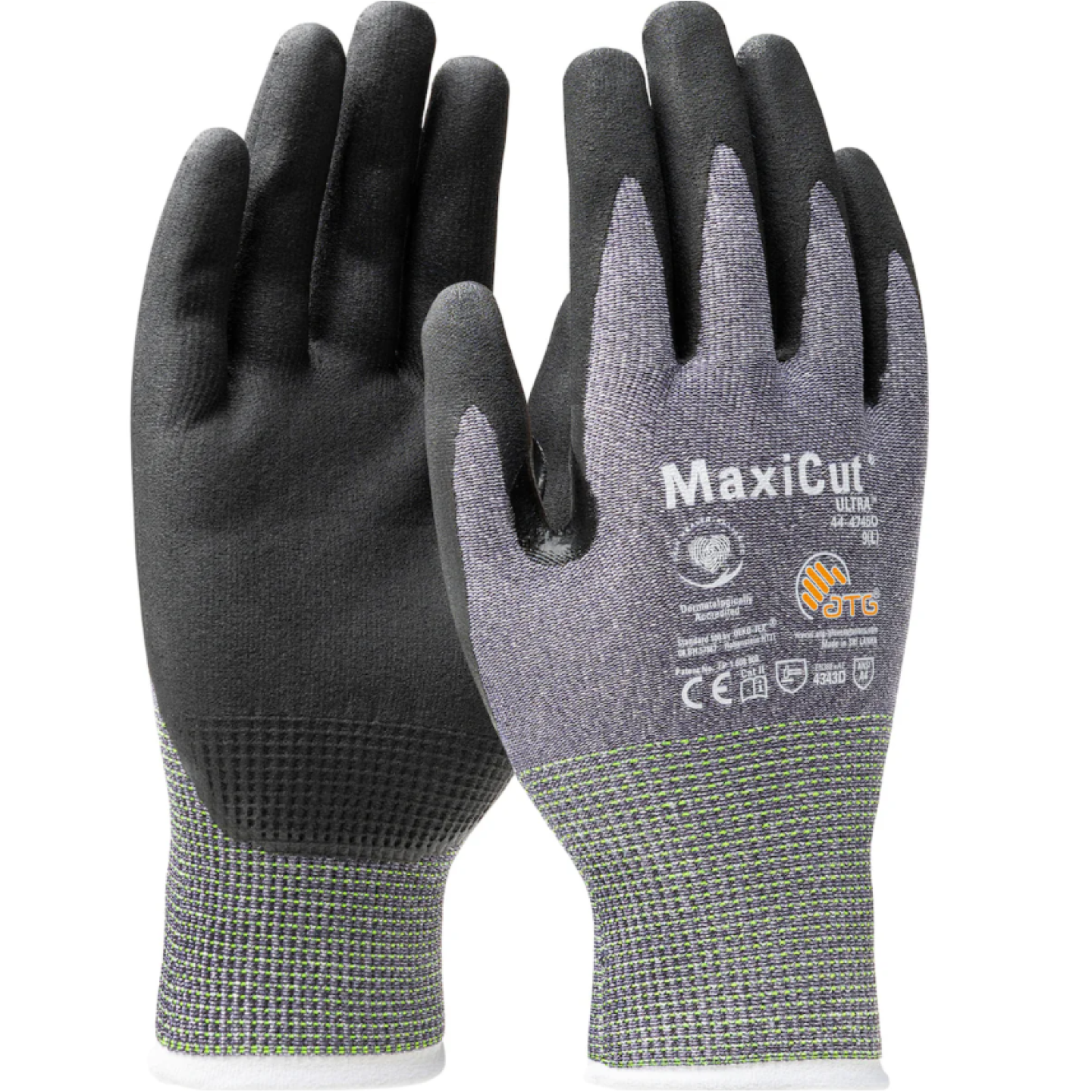 PIP MaxiCut Ultra 44-4745D Glove, Seamless Knit Premium Nitrile Coated MicroFoam Grip on Palm, XX-Large Image 1